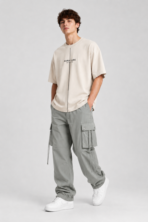AURA LURE Mistline Oversized T-Shirt – Off White